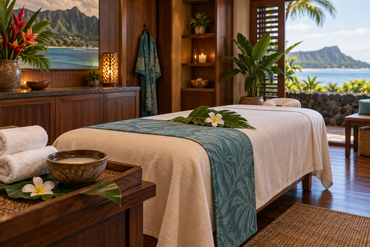 Illustrative lomi lomi massage treatment image